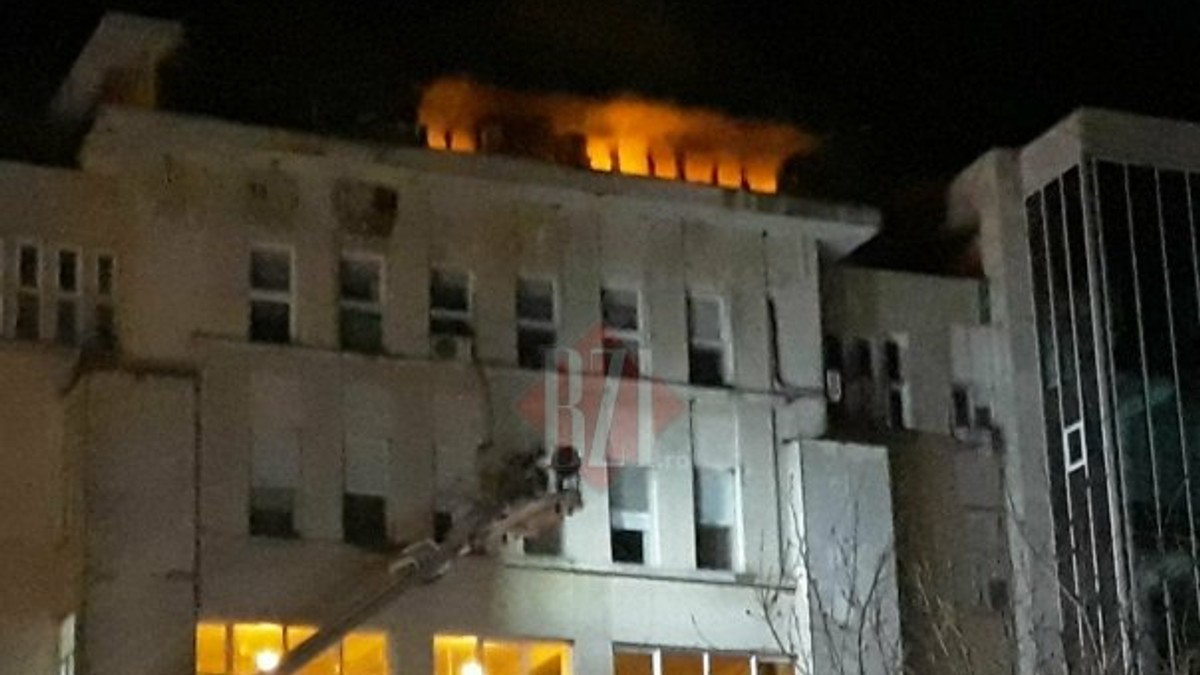 Incendiu la Spitalul de Boli Cardiovasculare din Iași