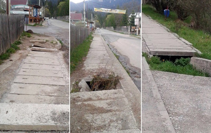 Despăgubiri de mii de euro obținute de români accidentați grav mergând pe trotuar. Cazul femeii care s-a nenorocit la o plimbare prin Durău  