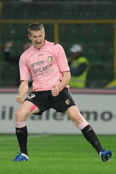 Dorin Goian, bucurându-se pentru un gol marcat în tricoul lui Palermo. (FOTO: EPA)
