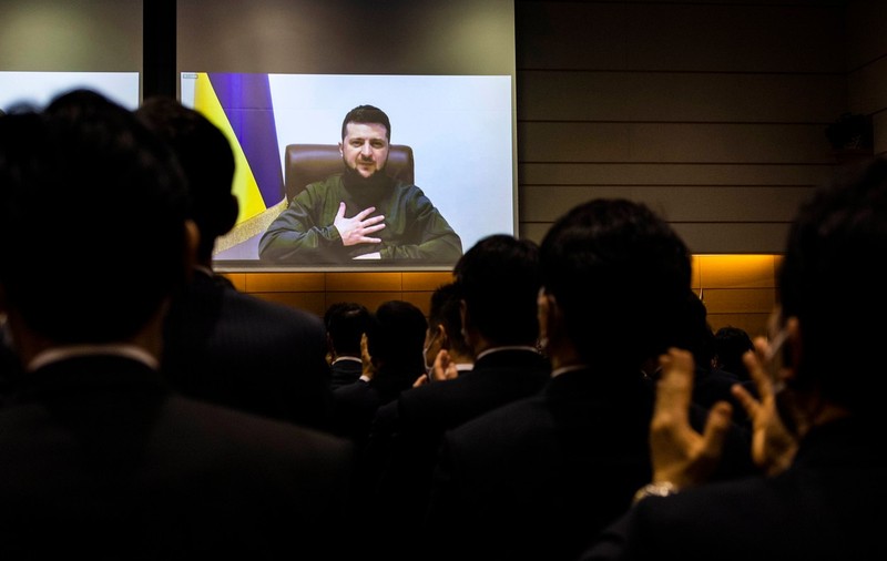 Zelenski a cerut Japoniei, într-o intervenție fără precedent în Parlamentul nipon, să impună Rusiei noi sancțiuni