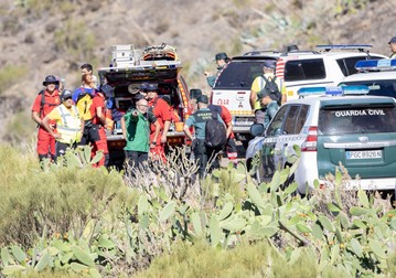 Police, Firefighters and volunteer members of the public continue to search for missing Jay Slater in the mountains near Masca, Tenerife. Jay Slaters father and family and members of the public also take part. Material must be credited "The Times/News Licensing" unless otherwise agreed. 100% surcharge if not credited. Online rights need to be cleared separately. Strictly one time use only subject to agreement with News Licensing,Image: 889988350, License: Rights-managed, Restrictions: Usage is subject to our terms and conditions. Electronic storage is prohibited., Model Release: no