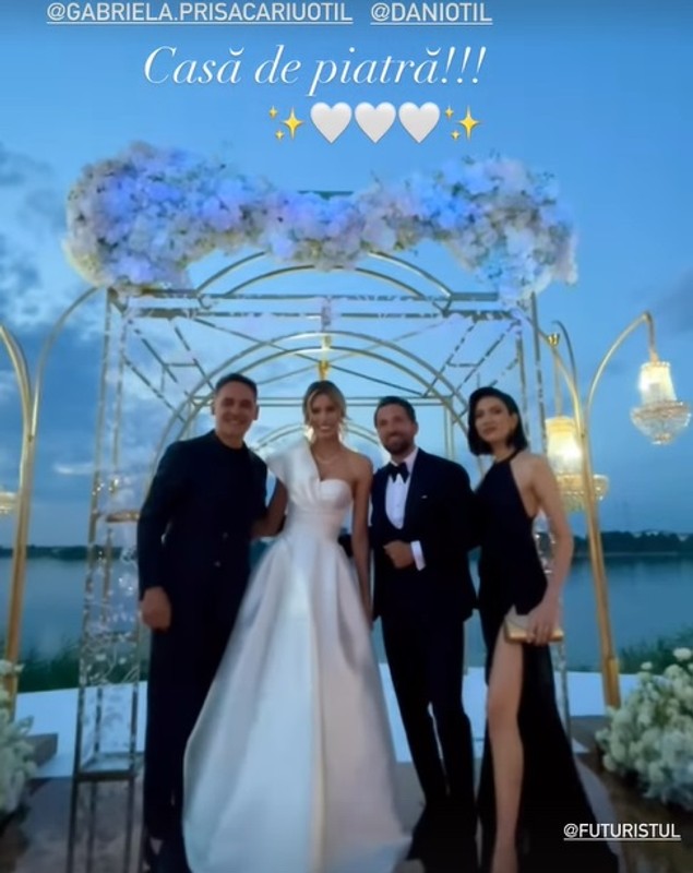 Cum au apărut Răzvan Simion și Daliana Răducan la nunta lui Dani Oțil. Iubita prezentatorului a oferit o lecție de eleganță