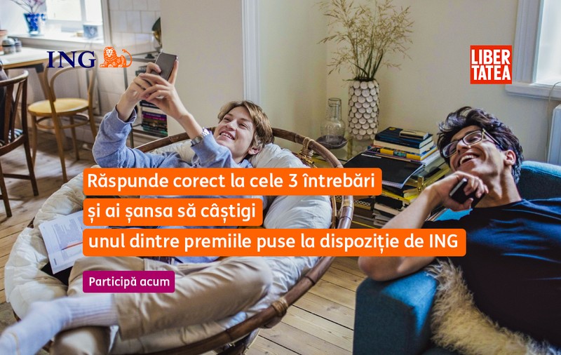 Rezolvă „ING Young” Quiz și poți fi unul dintre cei 10 câștigători!