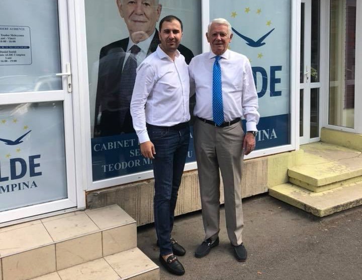 Nathaniel Geană și Teodor Meleșcanu, pe vremea când ultimul era lider ALDE