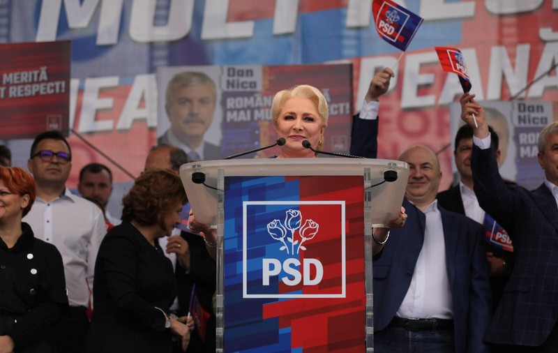 Gafa premierului Dăncilă la mitingul PSD de la Galaţi. „Facem aici Summitul de la Iași”