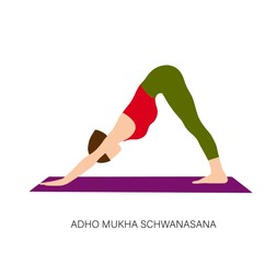 Downward-Facing Dog - poziții de yoga pentru începători