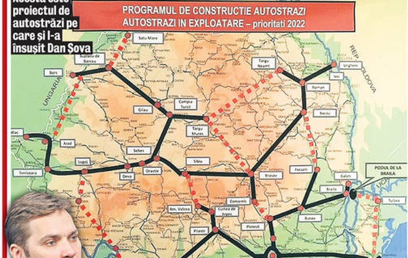 Autorităţile promit, PE HÂRTIE, 1.300 de noi km de autostradă în următorii 15 ani