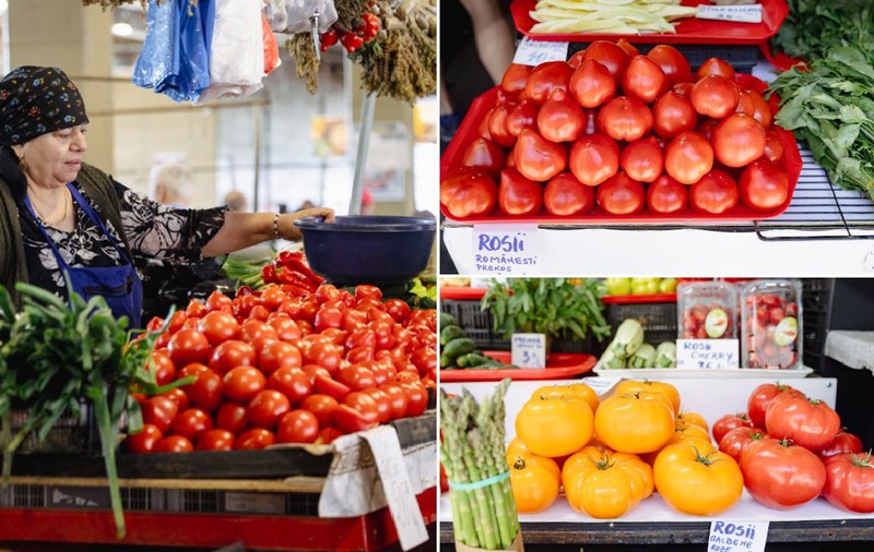 Cât costă un kilogram de roșii în Piața Amzei din București vs Obor. Diferența dintre ele este de aproape trei ori mai mare