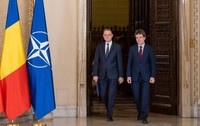 Luca Niculescu și Nicușor Dan la Palatul Cotroceni