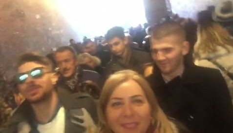 Carmen Șerban, în timpul vizitei la Verona
