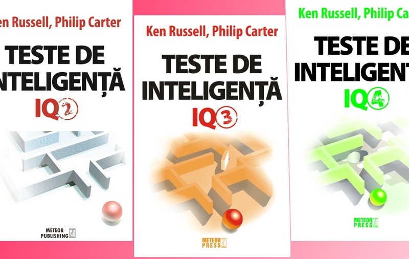 ”Teste de inteligență” - 3 cărți cu teste care n-au mai fost publicate până acum