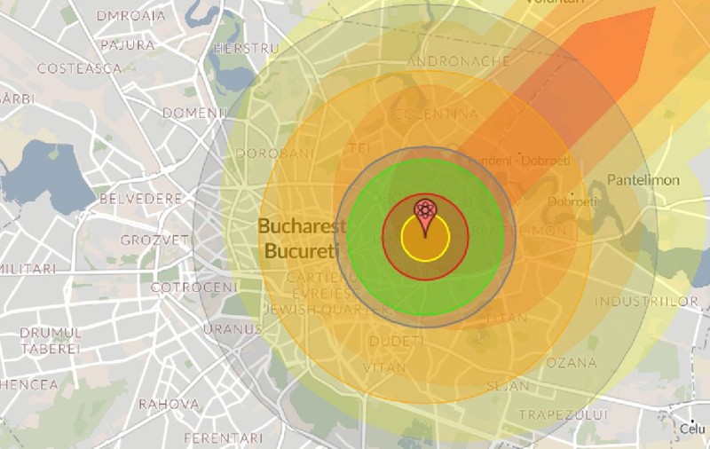 Ce s-ar întâmpla dacă Bucureștiul ar fi lovit cu „Bomba Țarului” rusească. Simulare cu instrumentul creat de un profesor american de știință și arme nucleare