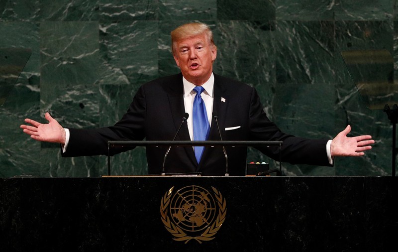 VIDEO| Trump amenință că va ”distruge complet” Coreea de Nord și îl numește pe Kim Jon-un ”om-rachetă sinucigaș”