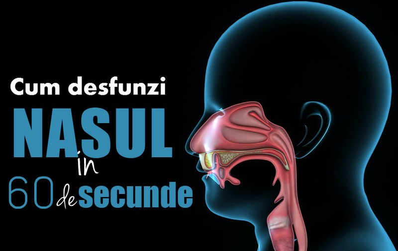 Cum să-ţi desfunzi nasul într-un minut
