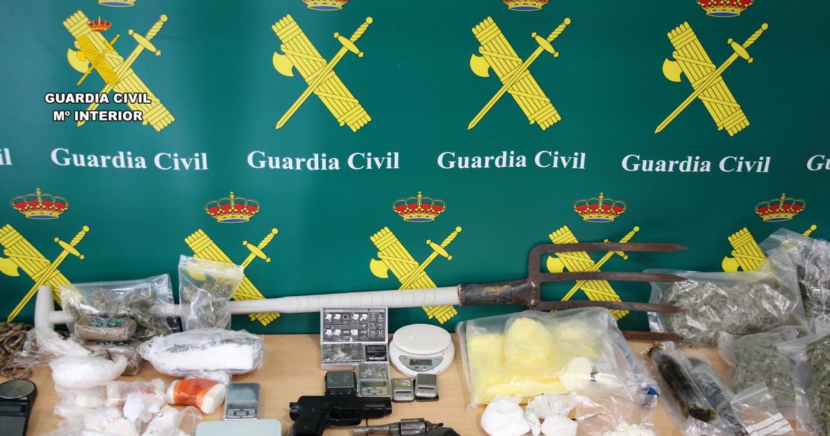 Guardia Civil a prezentat ce a confiscat de la traficanți