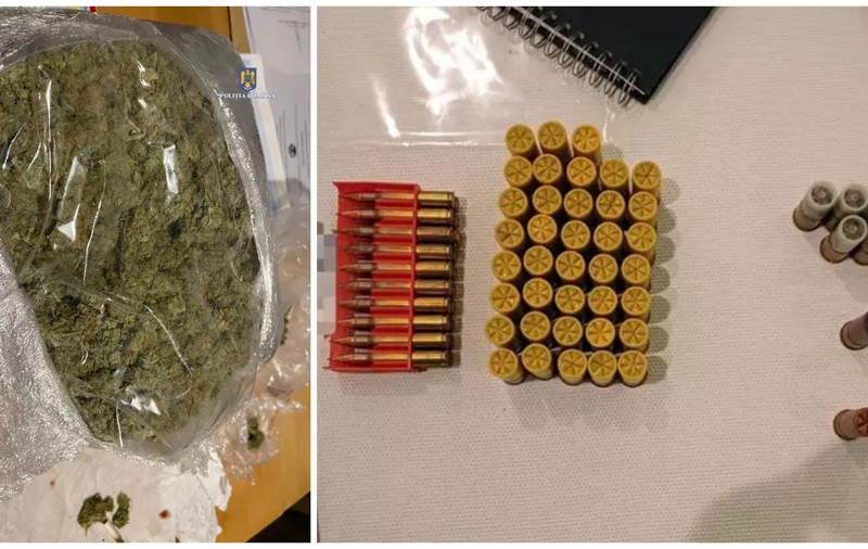 Un kilogram de canabis și muniție. Captura autorităților după perchezițiile din anturajul lui Vlad Pascu | VIDEO