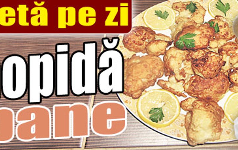 O reţetă pe zi: Conopidă pane