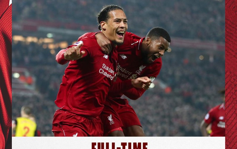 Premier League 2019, etapa a 28-a. Liverpool i-a umilit pe cei de la Watford. Man. City ține aproape. Chelsea a trecut de Spurs
