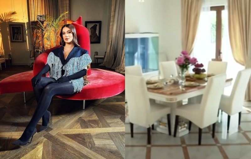 Imagini din casa în care locuiește Betty Salam. Vila are două etaje și arată ca un palat