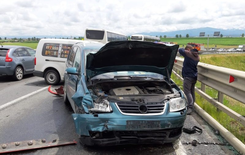 Accident rutier la ieșirea din Sibiu spre Ocna Sibiului. Cinci persoane au fost rănite