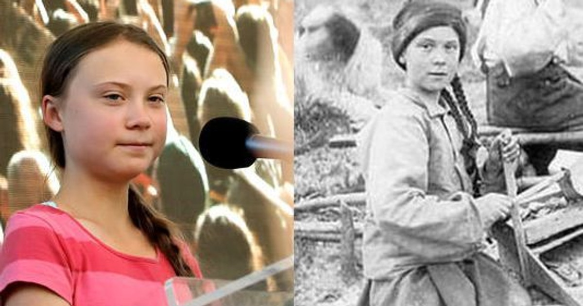 O fotografie făcută acum 120 de ani convinge oamenii că Greta Thunberg este o călătoare în timp