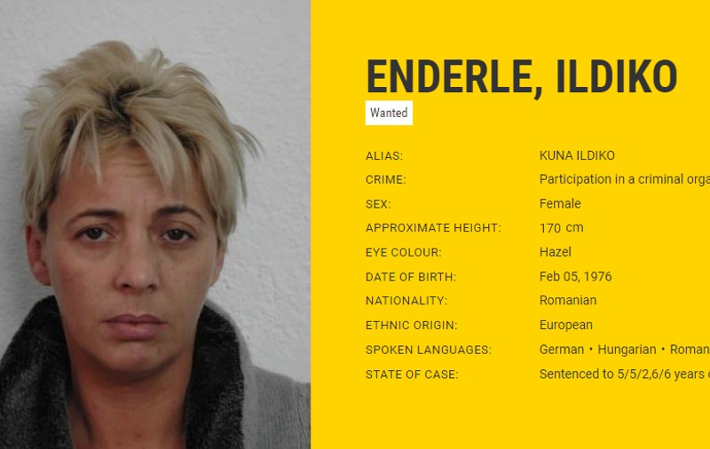 O româncă de pe lista celor mai căutați infractori din Europa a fost prinsă după cinci ani de căutări