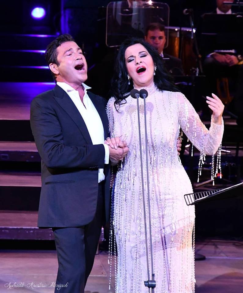 Tenorul grec Mario Frangoulis și soprana Angela Gheorghiu