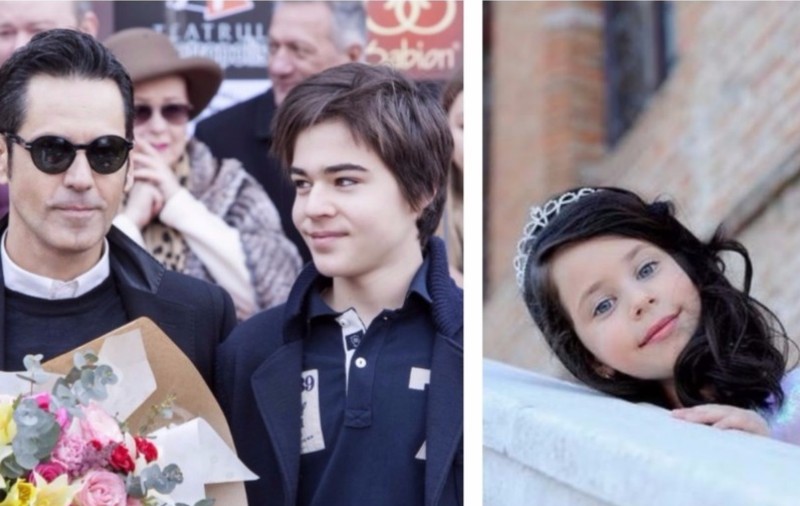 Imagine rară cu copiii lui Ștefan Bănică jr. Cum au apărut împreună Radu Ștefan și Violeta, care are 15 ani