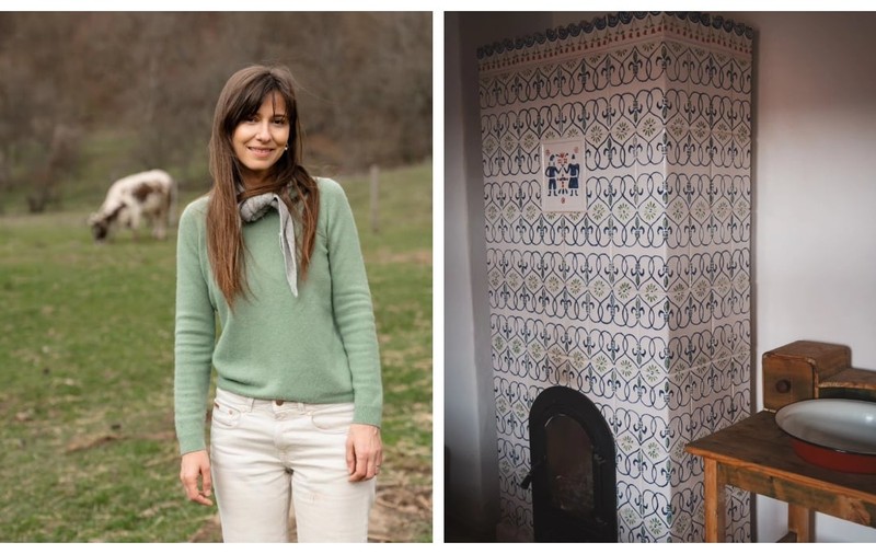 Noi imagini cu casa de la Viscri a Danei Rogoz. Cum a amenajat interiorul. „Duminică seara am ajuns. Renovarea continuă în curte”
