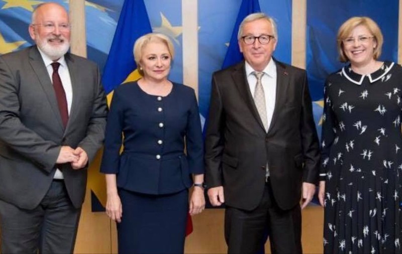 Avertisment de la Comisia Europeană, după vizita Vioricăi Dăncilă: "Reveniți la un discurs normal în România"
