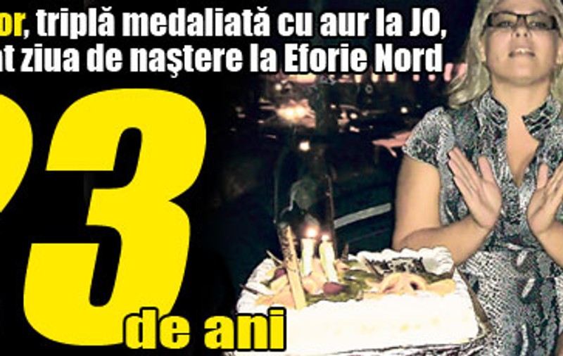 Cătălina Ponor şi-a aniversat ziua de naştere la Eforie Nord