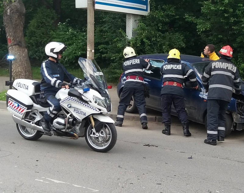 Accident în nordul Capitalei. Se circulă pe un singur fir în zona Pipera / FOTO