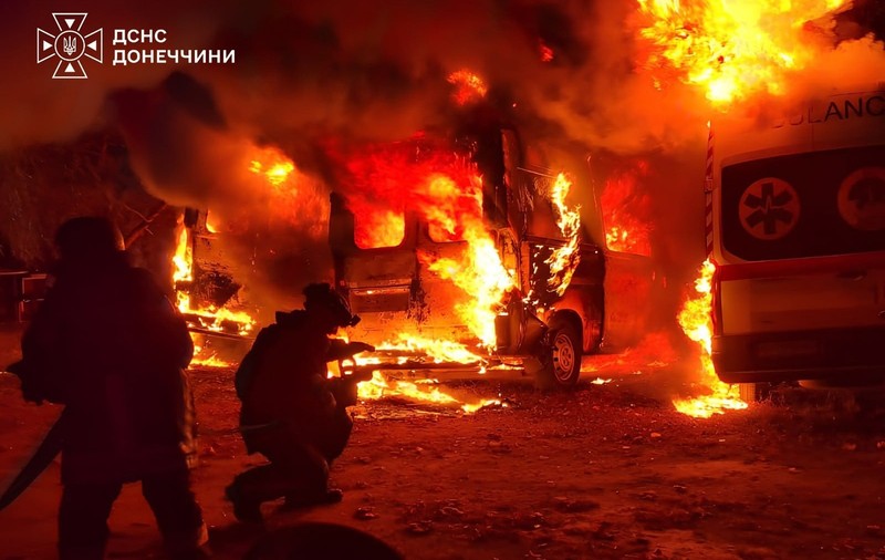 Ambulanțe și facilități medicale atacate de ruși în Kramatorsk Sursa foto: Profimedia