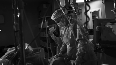 Fotografie surprinsă la ATI, într-un spital din București, în perioada martie-august