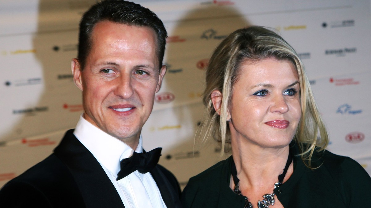 Michael Schumacher, alături de soția lui, Corinna Schumacher