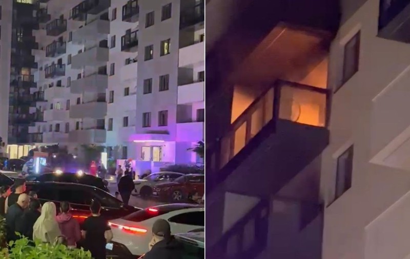 Incendiu la etajul 9 al unui bloc din Cortina North, în Voluntari. Toți oamenii au fost evacuați de urgență