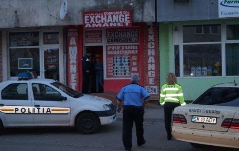 Tentativă de jaf armat la o casă de schimb valutar din orașul Carei | Casiera, amenințată cu un pistol