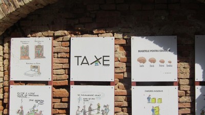 Brăila găzduiește o expoziție permanentă de caricatură în aer liber