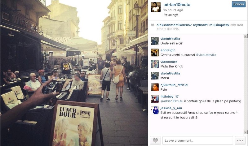 Adrian Mutu. foto: Instagram