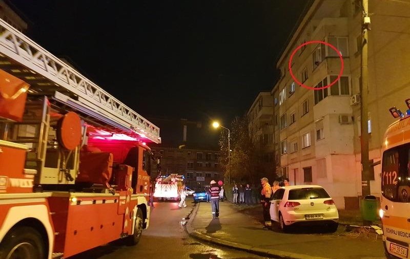VIDEO | O fată a amenințat că se aruncă de la etajul trei al unui bloc din Oradea!