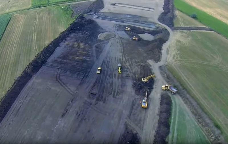 Primele imagini cu autostrada în construcţie de la Târgu Mureş spre Câmpia Turzii | VIDEO