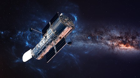 Telescopul Hubble a fost lansat pe orbita Pământului în 1990