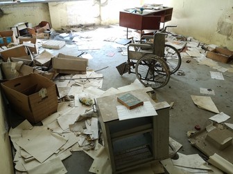 O cameră din Căminul-Spital Sighet. Fotografie de Andrei Lupu