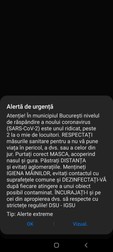 Mesaj RO-ALERT, trimis la ora 15:50 de DSU-IGSU