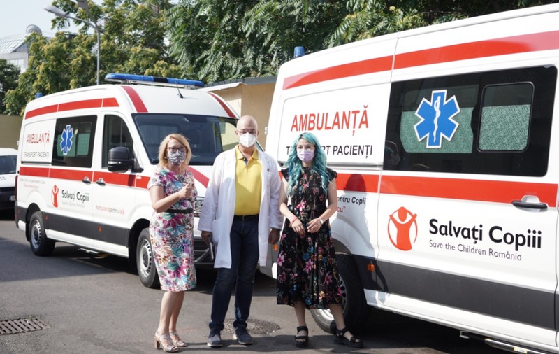 Două ambulanțe noi, cumpărate din donațiile românilor, au intrat în dotarea Spitalului pentru Copii „Grigore Alexandrescu” din Capitală