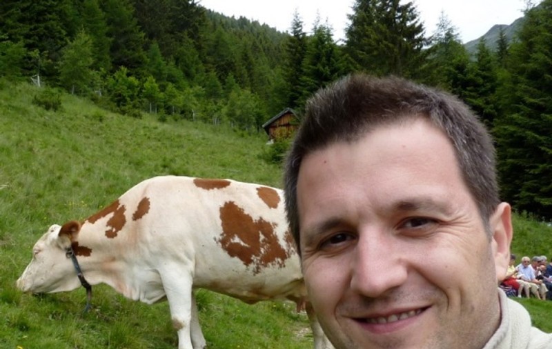 Andi Moisescu, vacanţă cu familia în Munţii Dolomiţi, din Italia