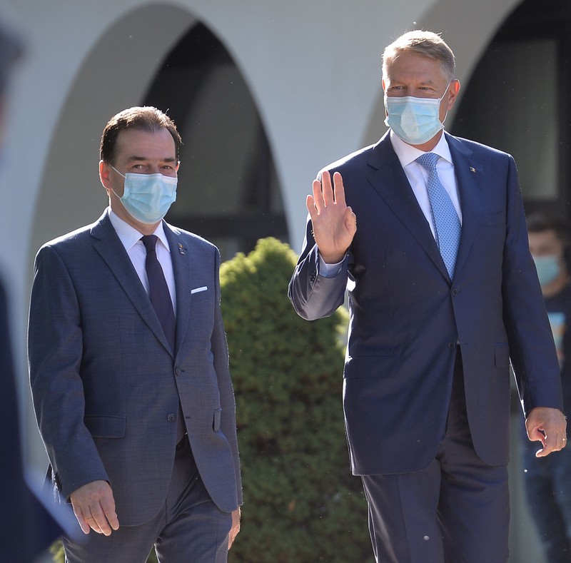 Președintele Klaus Iohannis și premierul Ludovic Orban. Foto: Hepta