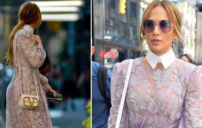 Jennifer Lopez, apariție spectaculoasă pe străzile din New York. Rochia vedetei face furori pe internet