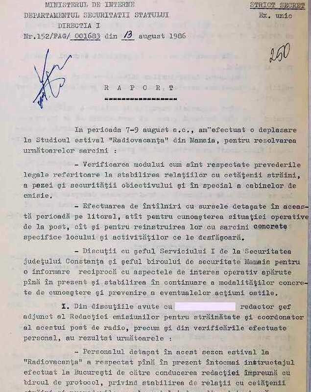 Radio Vacanța și Securitatea. Cum controla regimul comunist, prin sursele „Duțescu” și „Florea”, oamenii care lucrau la postul estival
