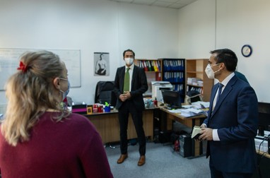 Angajaţii de la Direcţia Tehnică au primit vizita primarului şi consilierilor